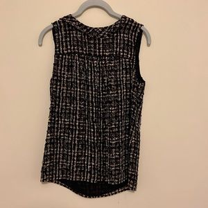 Jcrew patterned silk blouse size 6